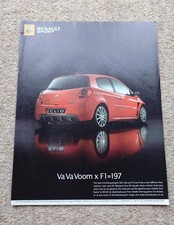 Renault Clio 172 Renault Sport 2006 Original Car Advert Frameable Collectible 