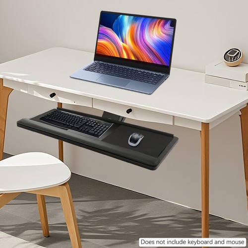 Adjustable keyboard tray under - adjustable,