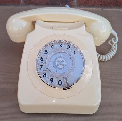 Vintage rotary dial telephone - vintage,