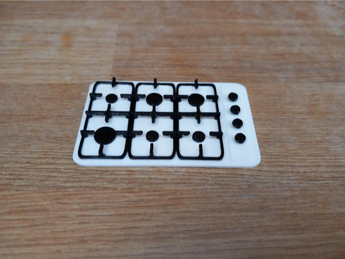Dolls house gas hob 6 - gas, hob(6