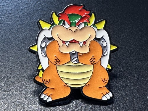 Bowser enamel pin - pin, super