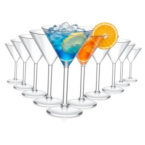 Pack acrylic martini glasses - pack,