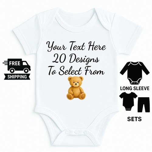 Personalised baby grow - personalised,