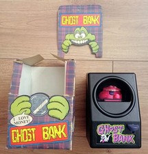 GHOSTBUSTERS BOOTLEG HOLOGRAM MONEY BOX GHOST BANK WITH ORIGINAL BOX 1991