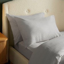 Silentnight Brushed Cotton Pillowcases Fitted Sheet Soft Breathable Comfort