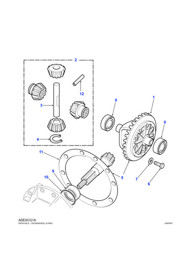 Land rover taper roller - rover,