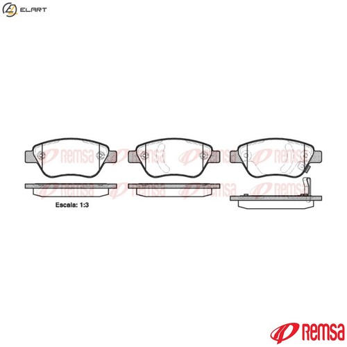 Brake pad set disc - set,