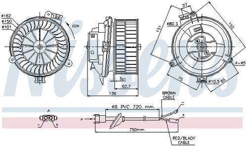 87153 nissens interior blower - 87153,