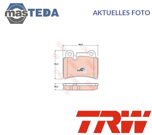 Gdb1722 set brake pads - set,