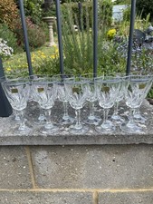 12 Vintage Crystal Wine