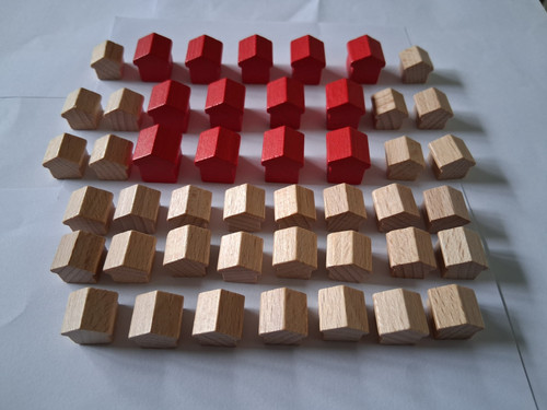 Monopoly wooden houses - monopoly,