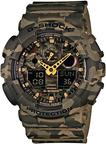 Casio shock 100cm - g-shock, ga-100cm-5aer