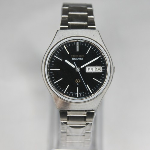 Seiko quartz black face - seiko,