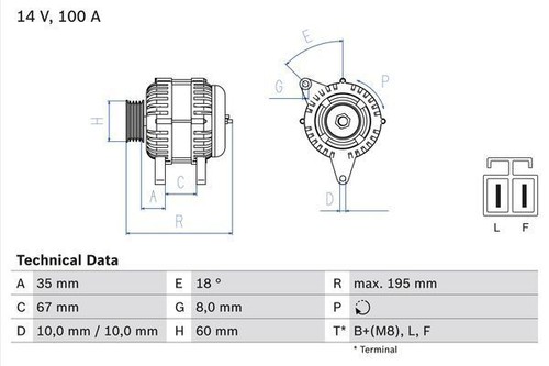 Bosch alternator for - bosch,