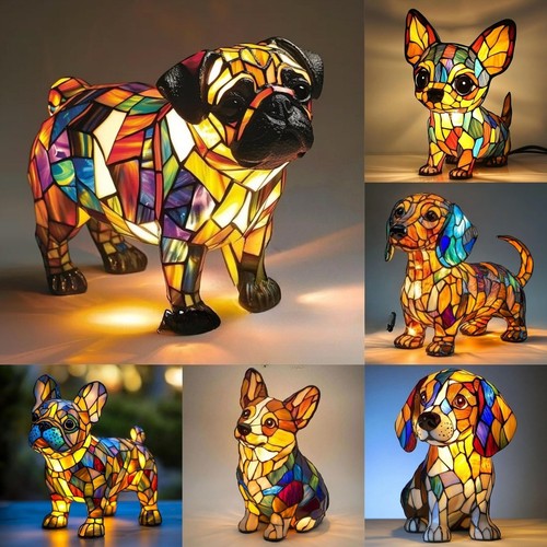 Resin animal statue led night - led,
