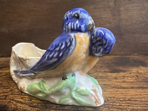 Vintage budgie trough posy - vintage,