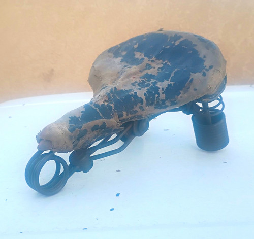 Vintage bicycle saddle seat - vintage,