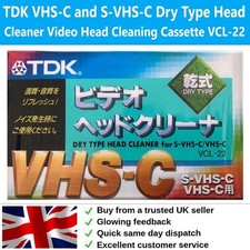 TDK VHS-C and S-VHS-C Dry Type