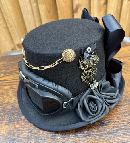 Black top hat - , steampunk