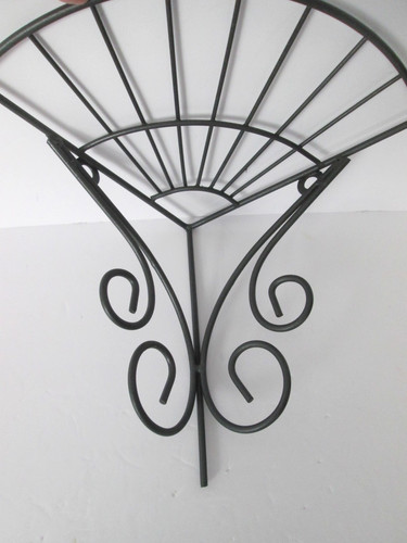 Vintage scrolled black wrought - scrolled,