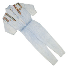 RIO Womens Boiler Suit Blue Slim Denim S W25 L26