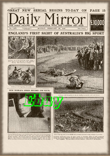 Speedway 1928 new sport - new, retro