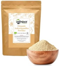 ORGANIC Ashwagandha Powder | Indian Ginseng  Premium Quality Free P&P S A Certi