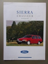 FORD SIERRA CHASSEUR ESTATE Special Edition orig 1989 UK Mkt Sales Brochure