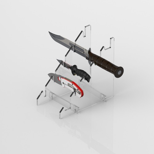 Clear acrylic knife bayonet - knife,