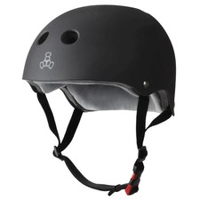 NEW Triple 8 Sweatsaver Kids Skateboard Helmet S/M (53 - 57cm) - Black Rubber