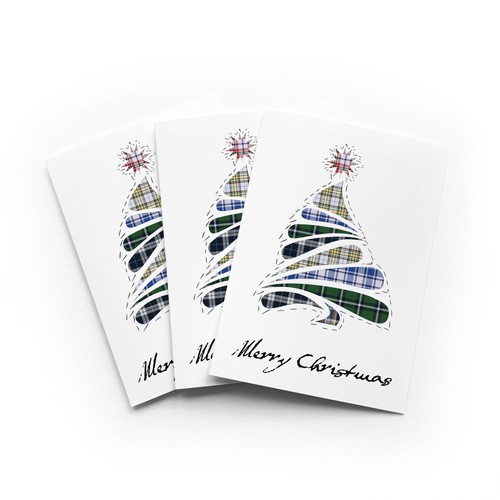 Scottish tartan tree christmas - scottish,