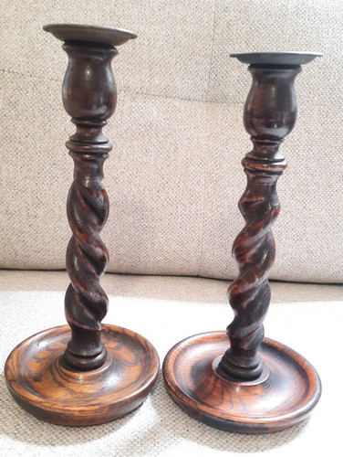 Antique barley twist candle - antique,