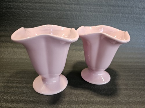 Pair stunning vintage - pair, pink