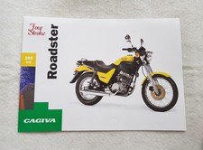 CAGIVA ROADSTER 200cc Motorcycle Sales Spec Leaflet c1996 MULTILINGUAL TEXT