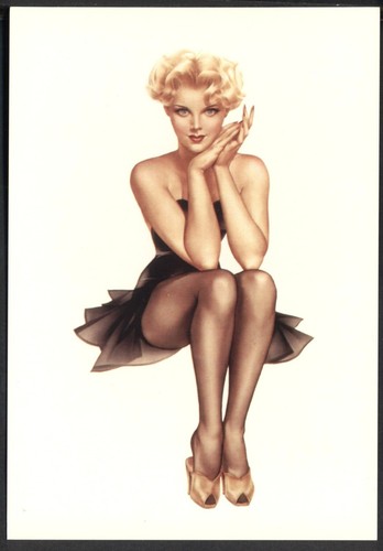 Modern postcard pin - postcard:, pin-up