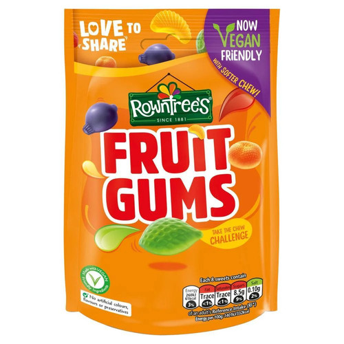 Rowntree fruit gums bag - fruit,
