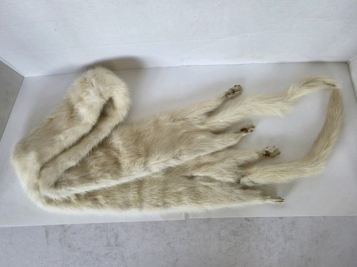 Vintage mink fur shoulder wrap - shoulder,