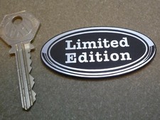 Limited Edition Oval Self Adhesive Acrylic Car Bike Badge 2.5" Custom Motorcycle