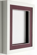 White 3D Box Frame Wooden