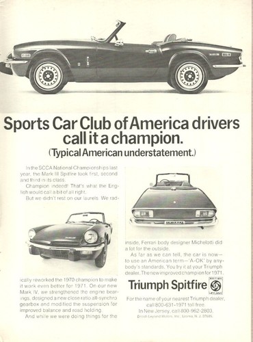 1971 classic car triumph - 1971, ad,