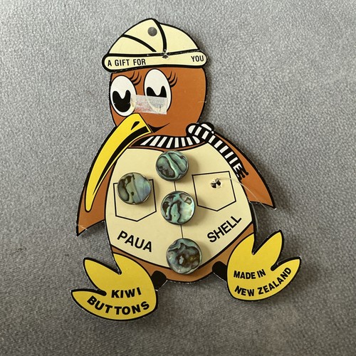 Paua shell shaft buttons 5cm - shell,