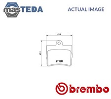P 50 024 BRAKE PADS SET BRAKING PAD REAR BREMBO NEW OE REPLACEMENT