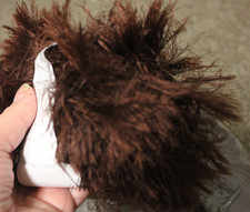 402g brown eyelash knitting