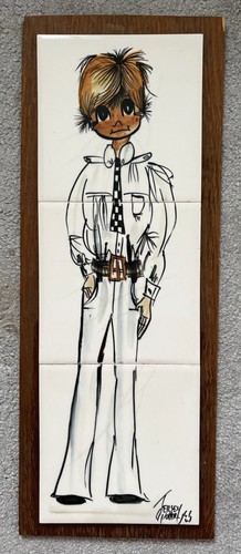 Jersey pottery tile picture - jersey,