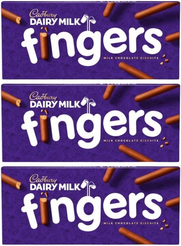 Dairy milk fingers covered - fingers,