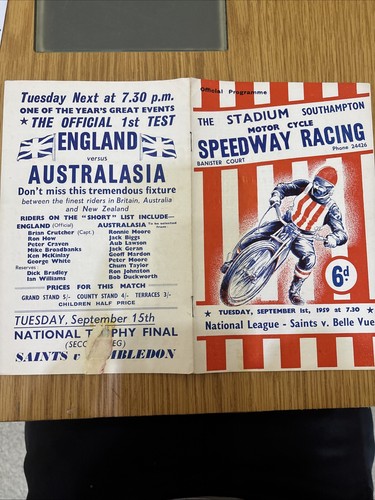 Southampton speedway programme - southampton,