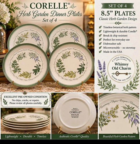 Corelle herb garden dinner - corelle,