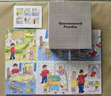 RARE QUEENSWOOD Wooden Hand Cut Puzzle - The Three Bears  30 Pces 1991 EXCELLENT