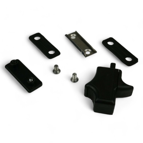 Right rear sliding window - rear, lock