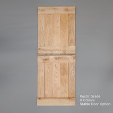Solid Oak Stable Cottage Ledged Door - Choice of Sizes or Custom Size 
